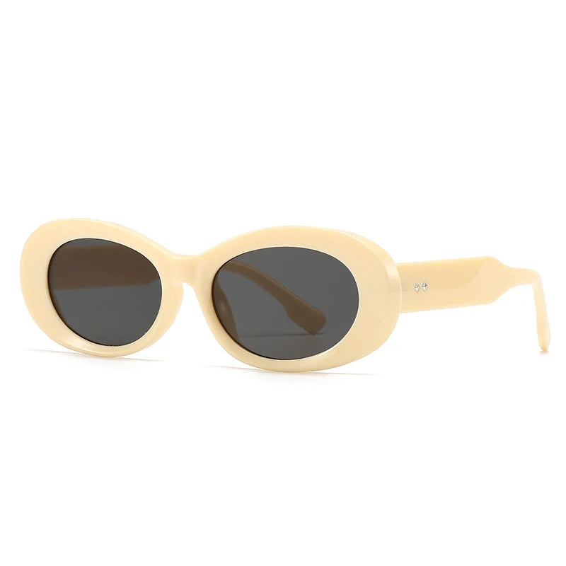 Yaneli Retro Oval Sunglasses