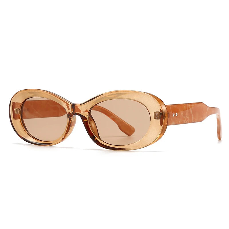 Yaneli Retro Oval Sunglasses