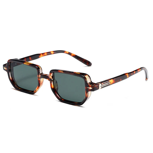 Teagan Retro Rectangle Sunglasses