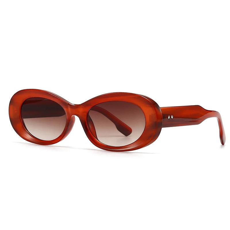 Yaneli Retro Oval Sunglasses