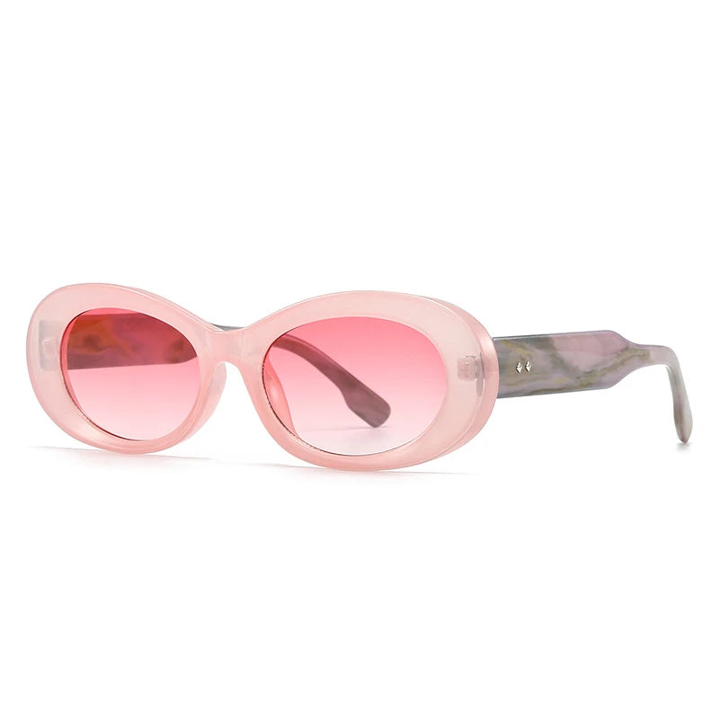 Yaneli Retro Oval Sunglasses