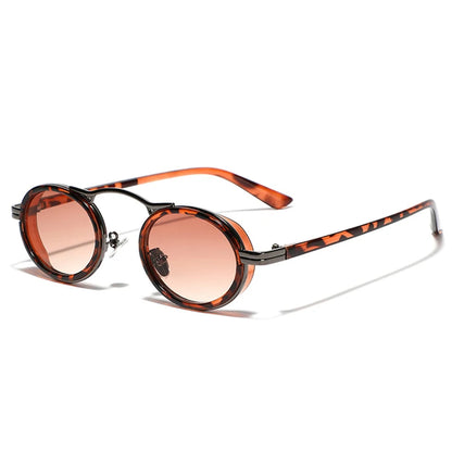 Eros Steampunk Oval Sunglasses