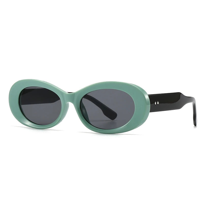 Yaneli Retro Oval Sunglasses