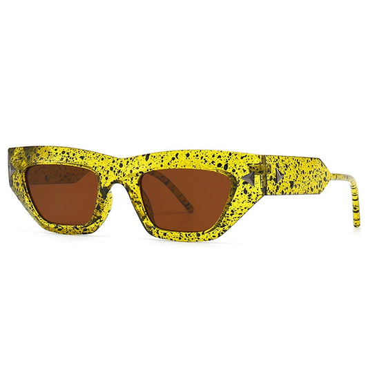 Liah Retro Oval Sunglasses