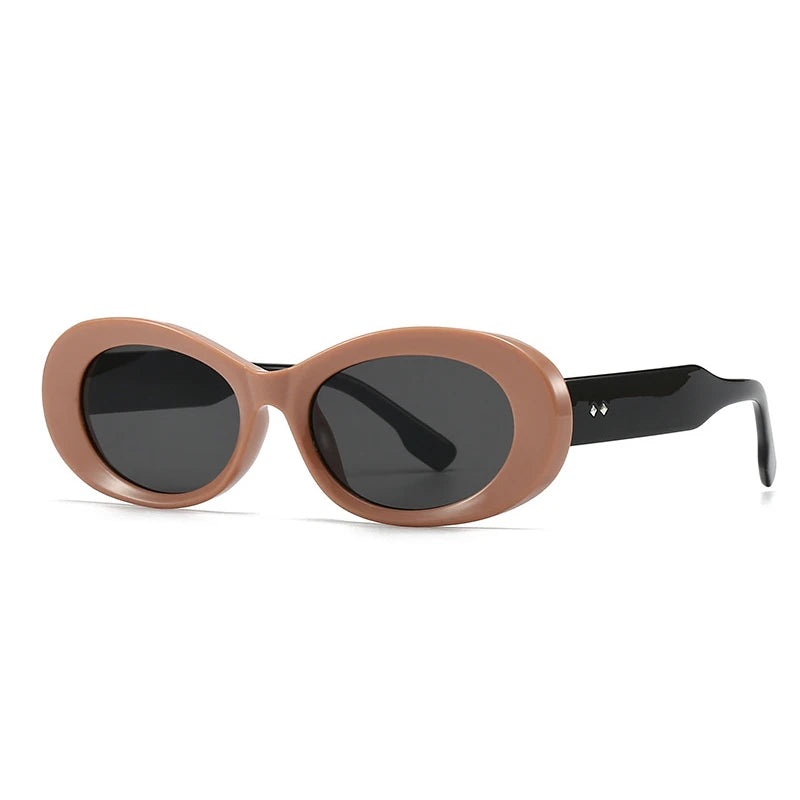 Yaneli Retro Oval Sunglasses