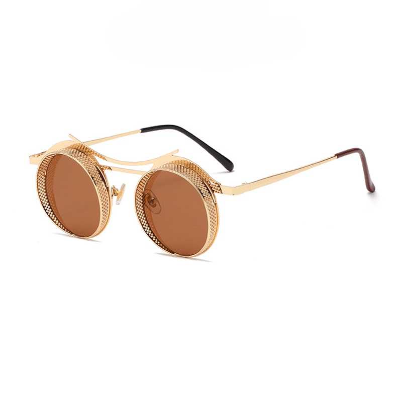 Archimedes Steampunk Round Sunglasses - Rad Sunnies