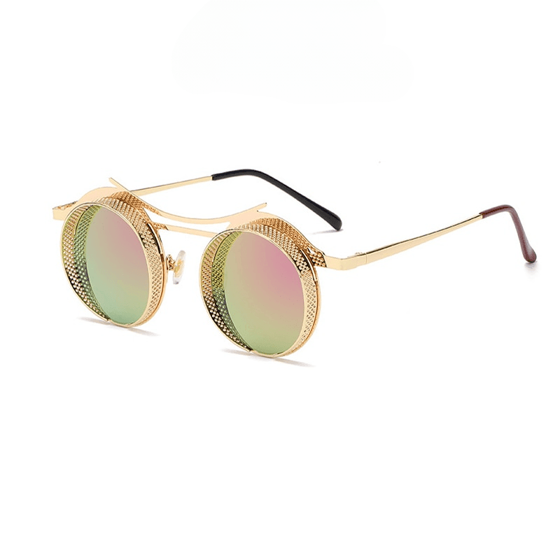 Archimedes Steampunk Round Sunglasses - Rad Sunnies