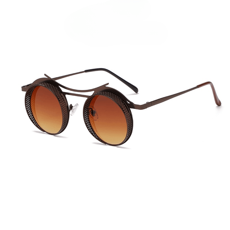 Archimedes Steampunk Round Sunglasses - Rad Sunnies