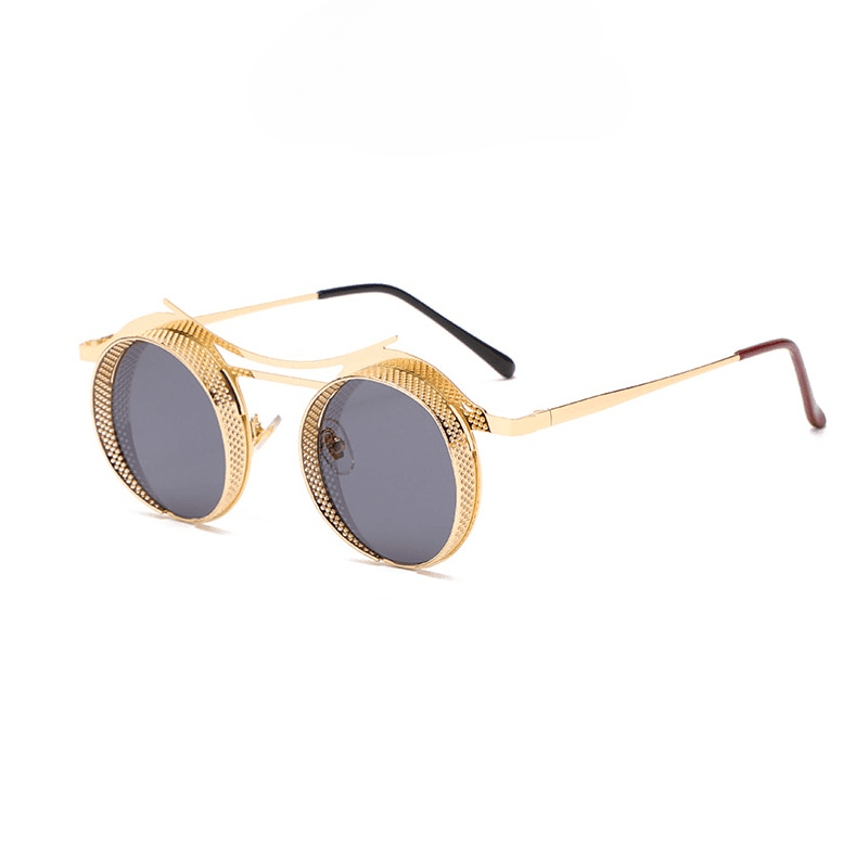 Archimedes Steampunk Round Sunglasses - Rad Sunnies