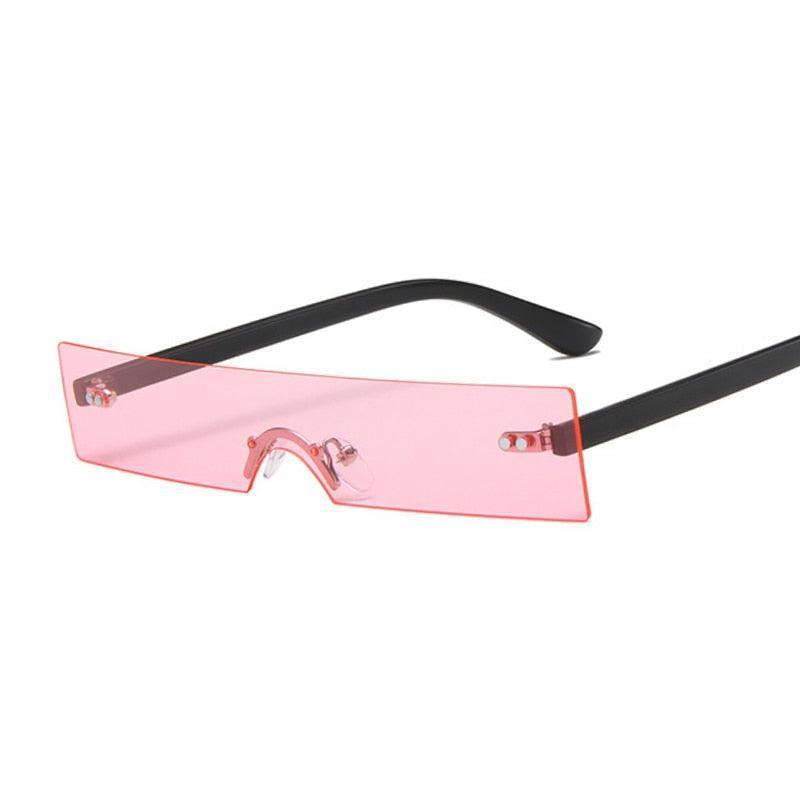 Electra Rimless Rectangle Sunglasses - Rad Sunnies