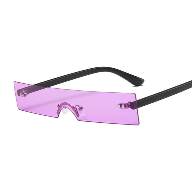 Electra Rimless Rectangle Sunglasses - Rad Sunnies