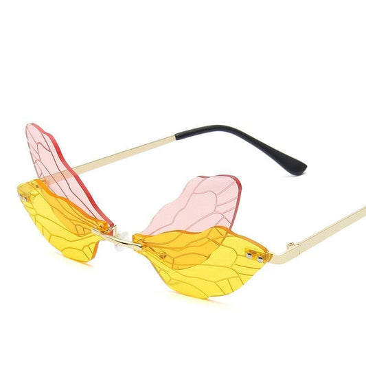 Fairy Rimless Wing Sunglasses - Rad Sunnies