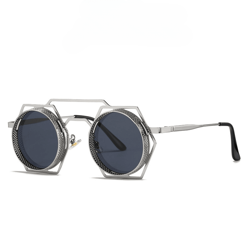 Fez Steampunk Round Sunglasses - Rad Sunnies