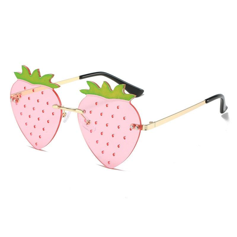 Fresa Rimless Strawberry Sunglasses - Rad Sunnies