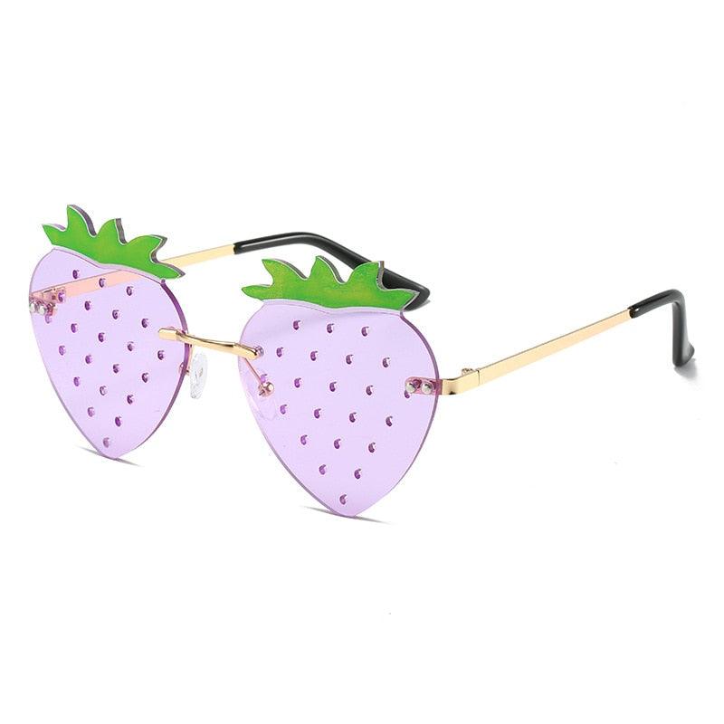 Fresa Rimless Strawberry Sunglasses - Rad Sunnies