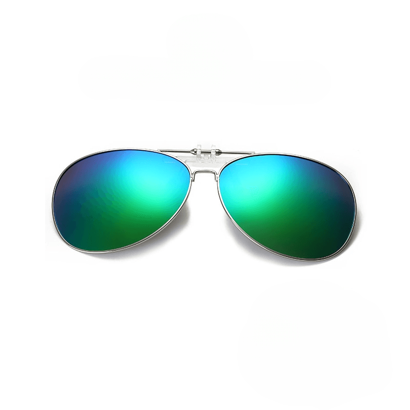 Larry Clip On Aviator Polarized Sunglasses - Rad Sunnies