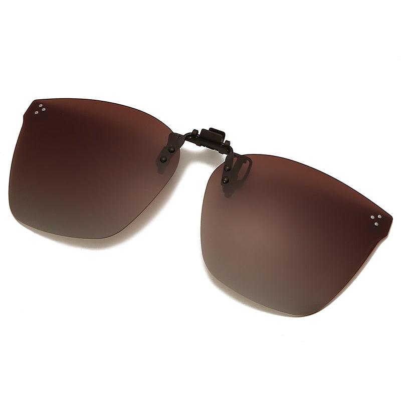 Misha Clip on Square Polarized Sunglasses - Rad Sunnies