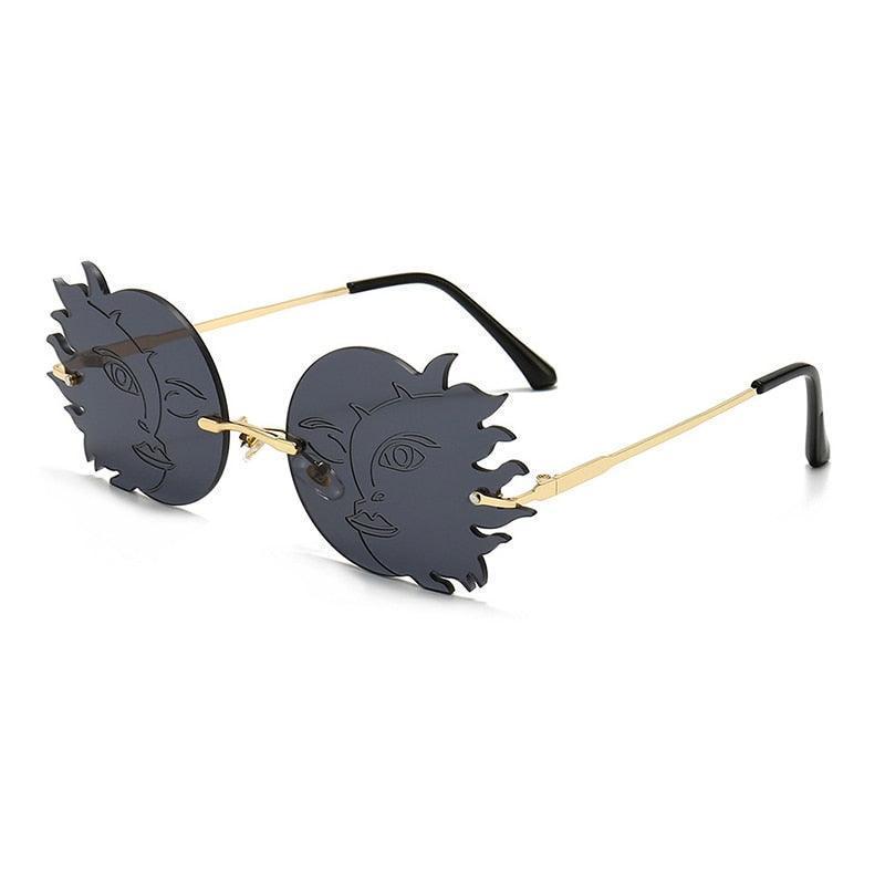 Syzygy Rimless Funky Sunglasses - Rad Sunnies