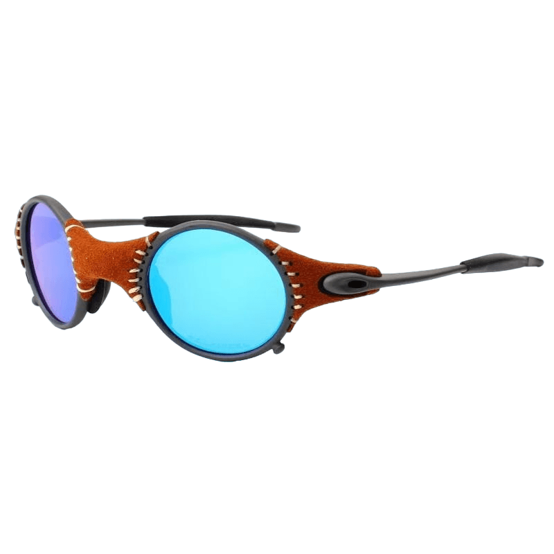 Djuna Steampunk Oval Polarized Sunglasses - Rad Sunnies