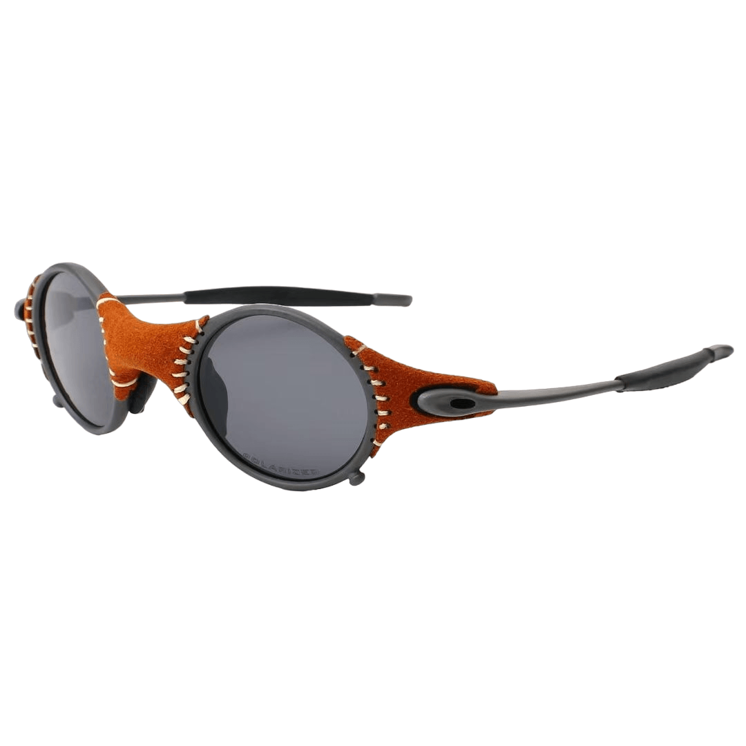 Djuna Steampunk Oval Polarized Sunglasses - Rad Sunnies